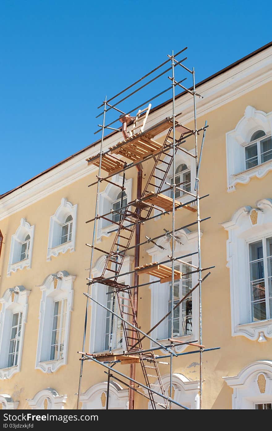 Resatoration works of Greate  Peterhof Palace,St.Petersburg, Russia