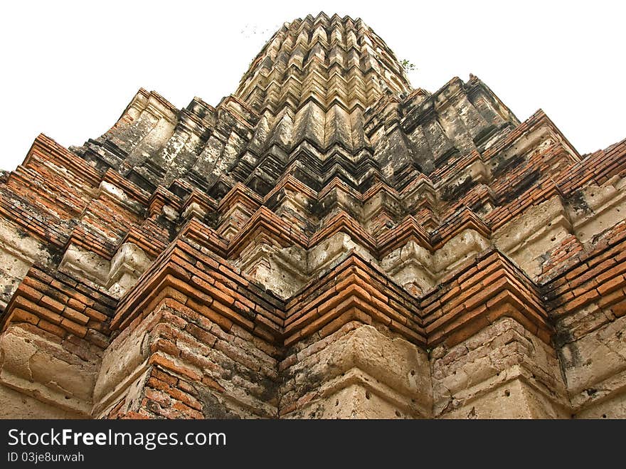 Chaiwatthanaram ancient Temple ruins in Ayutthaya in Thailand. Chaiwatthanaram ancient Temple ruins in Ayutthaya in Thailand.