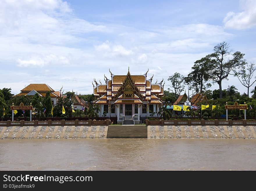 Ksatra Ram temple. Thai temples in Ayutthaya. Ksatra Ram temple. Thai temples in Ayutthaya