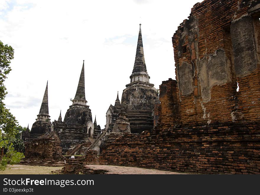 Wat phra sri sanphet Ayutthaya Thailand