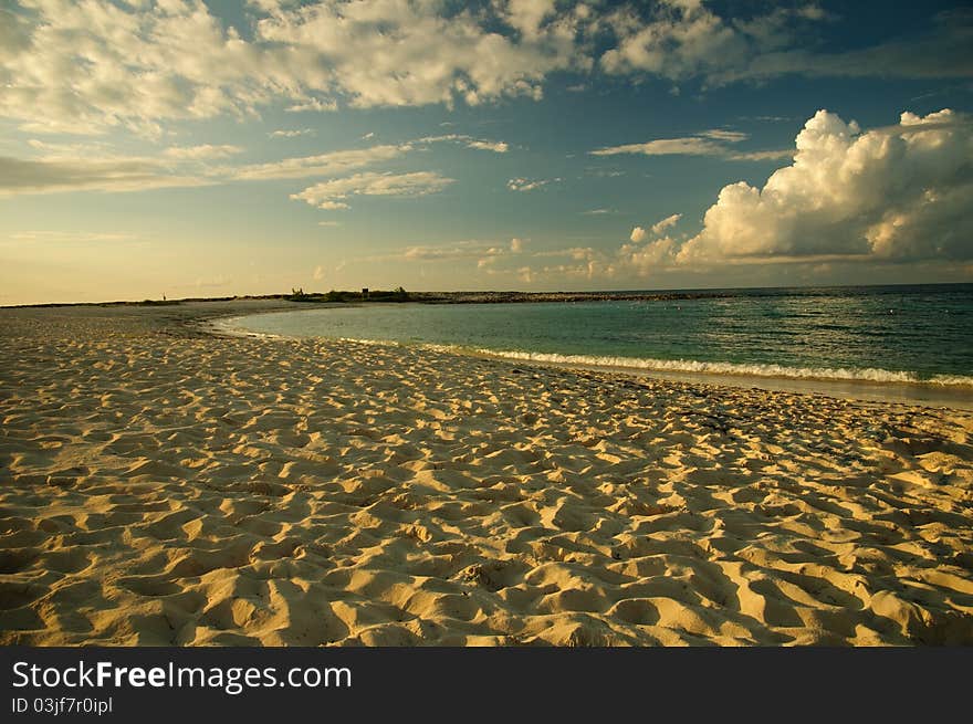 An amazing sunset at Bahamas. An amazing sunset at Bahamas