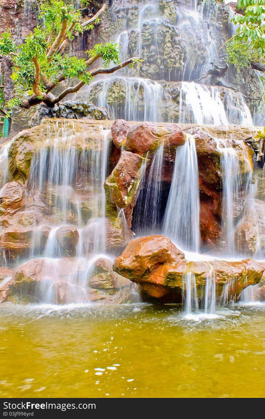 Beautiful water fall in Thailand.