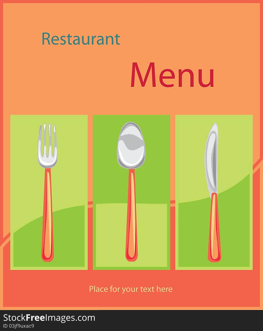 Vector. Restaurant menu design