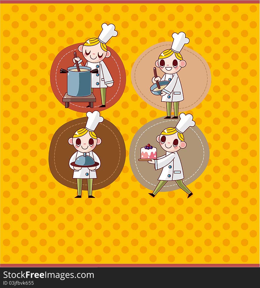 Cartoon Chef Card