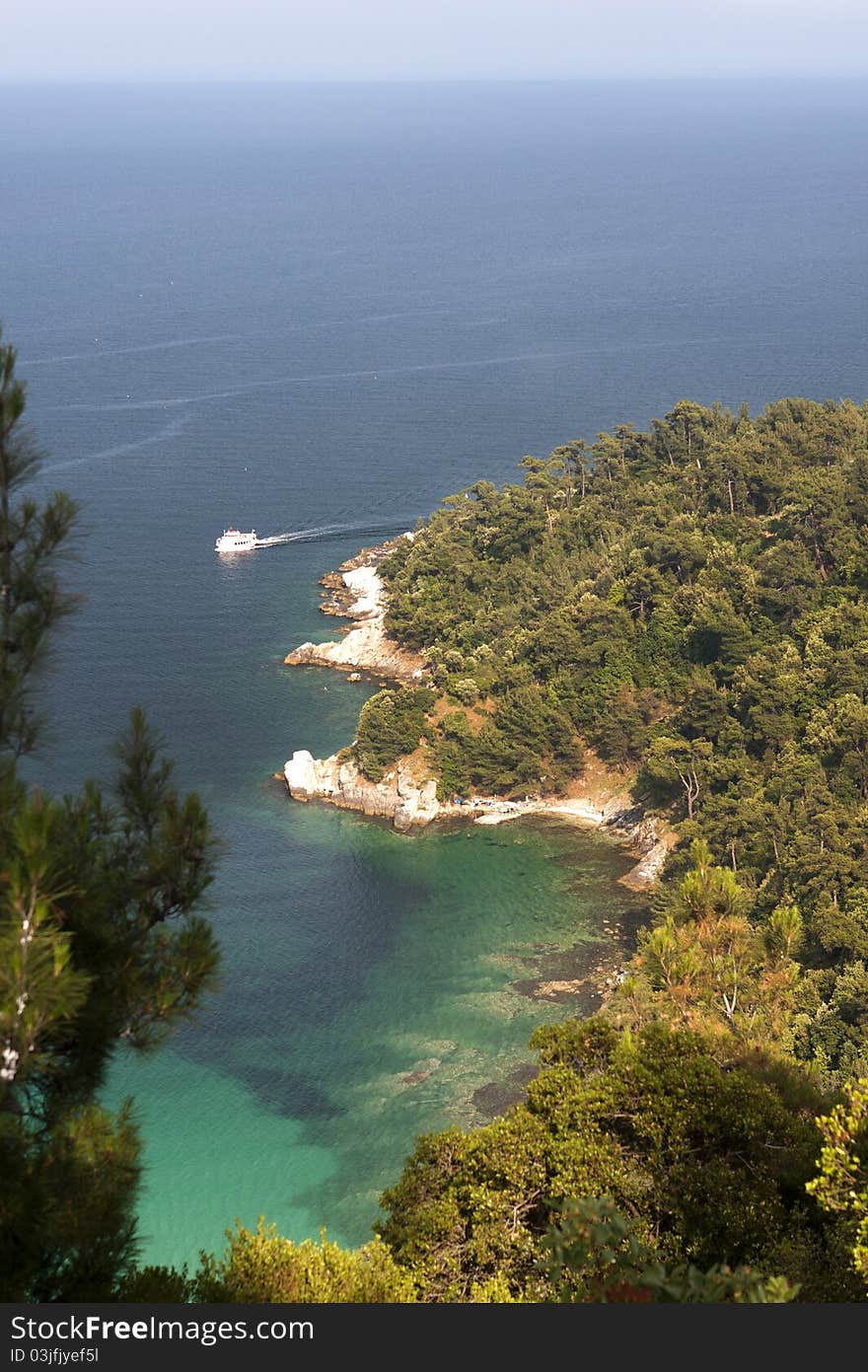 Greek great place in thassos island