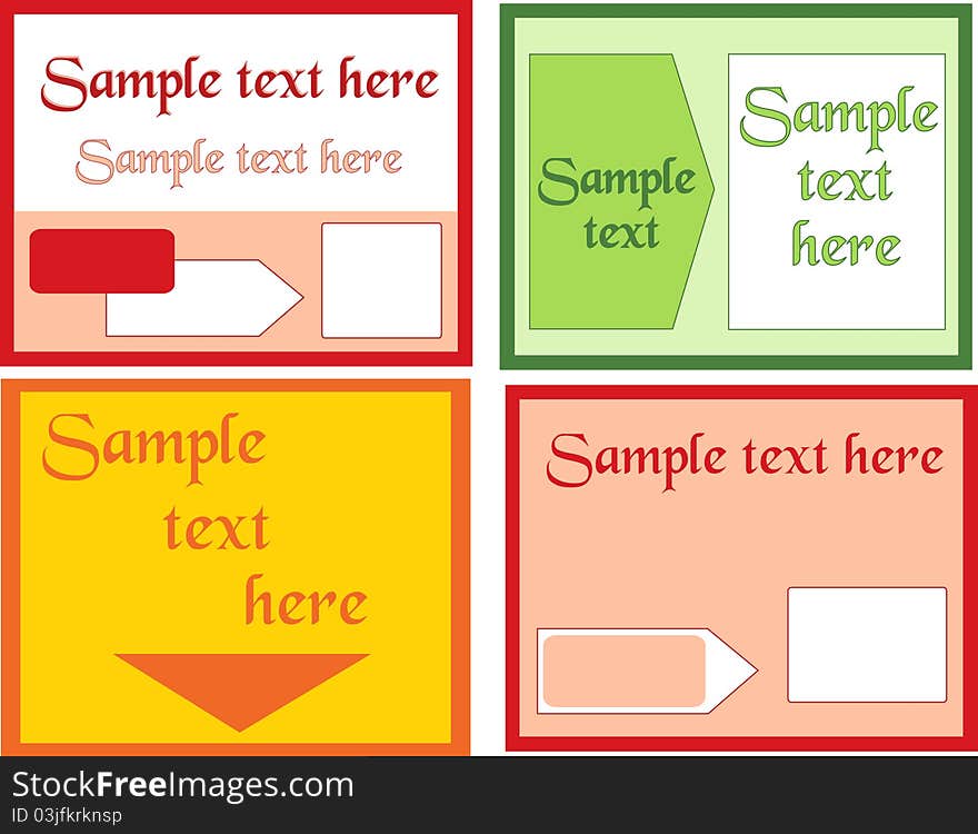 Vector labels. The element of a design. Insert your information.