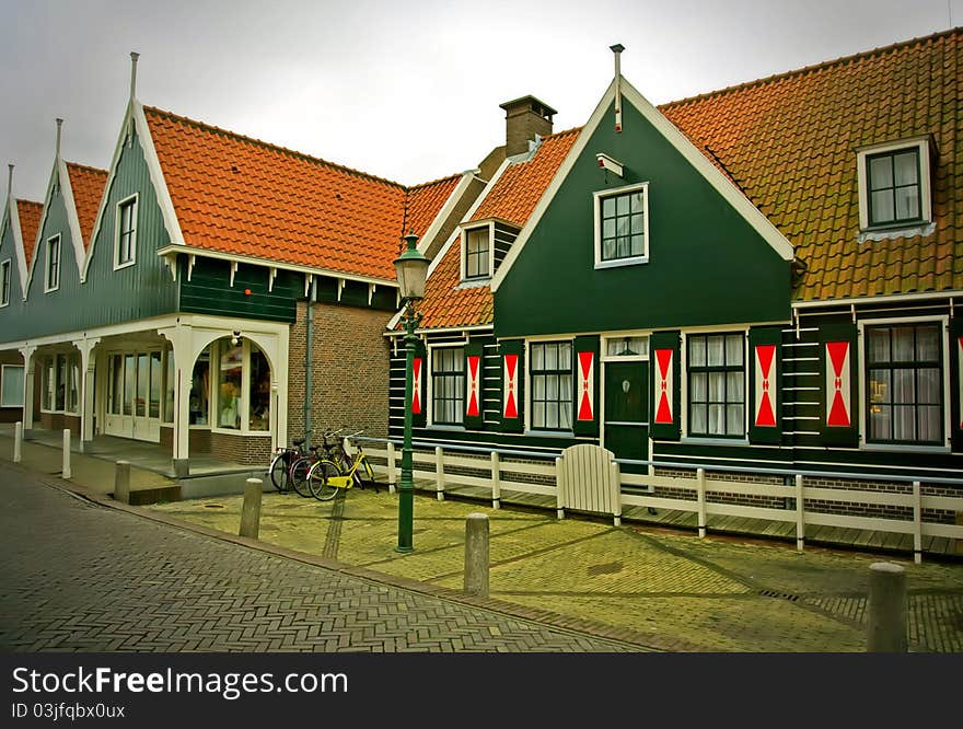 Old Typical Dutch Village