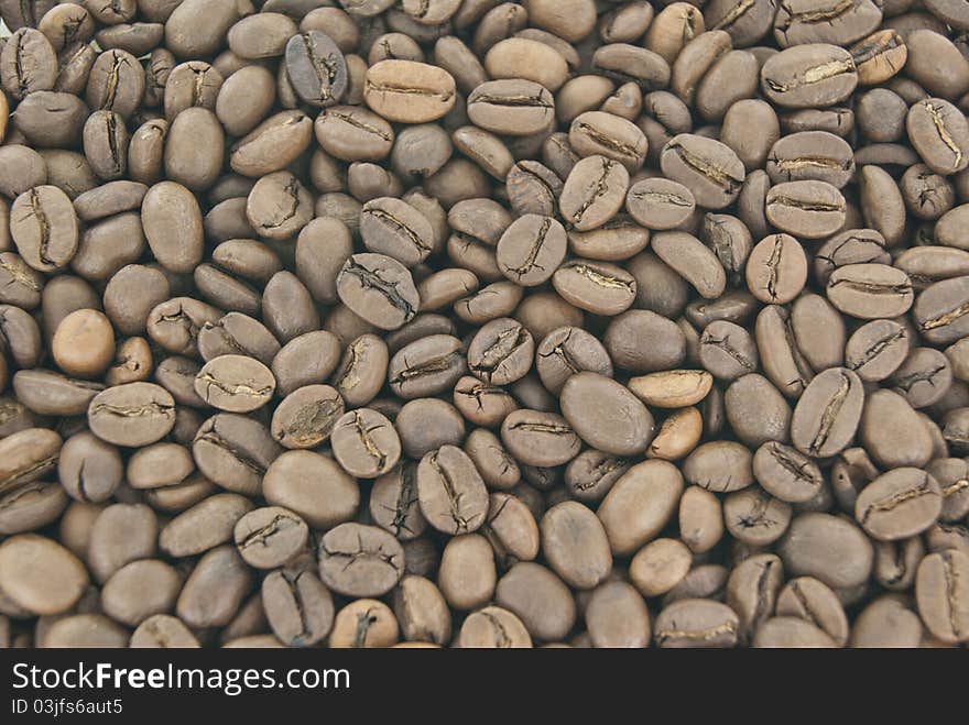 Coffee beans as a background