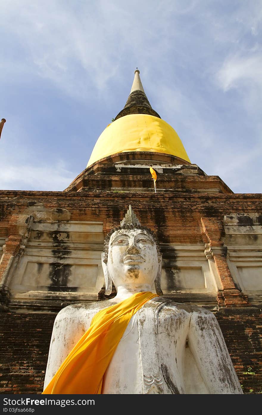 Wat Yai Chai Mongkhon in Ayutthaya, Thailand. Wat Yai Chai Mongkhon in Ayutthaya, Thailand