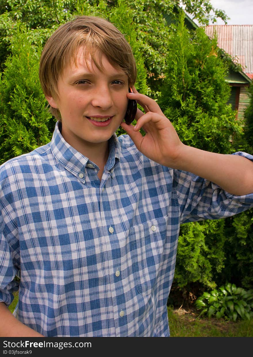 Teenager Talking On The Phone