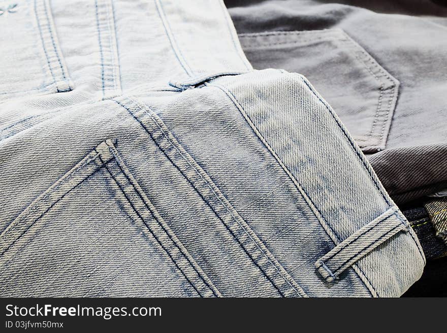 Jeans, very resistant, and beautiful.