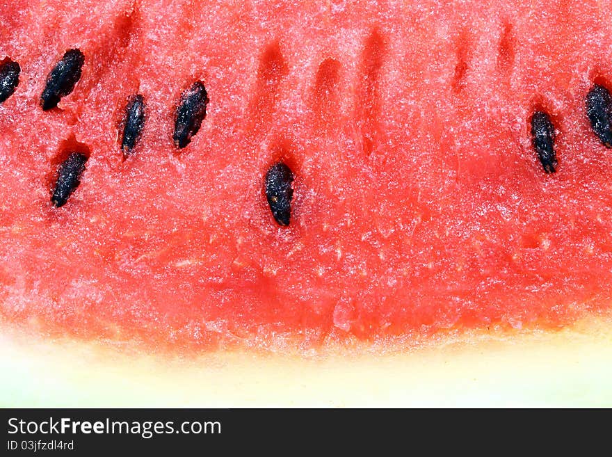 Bright red watermelon to eat.