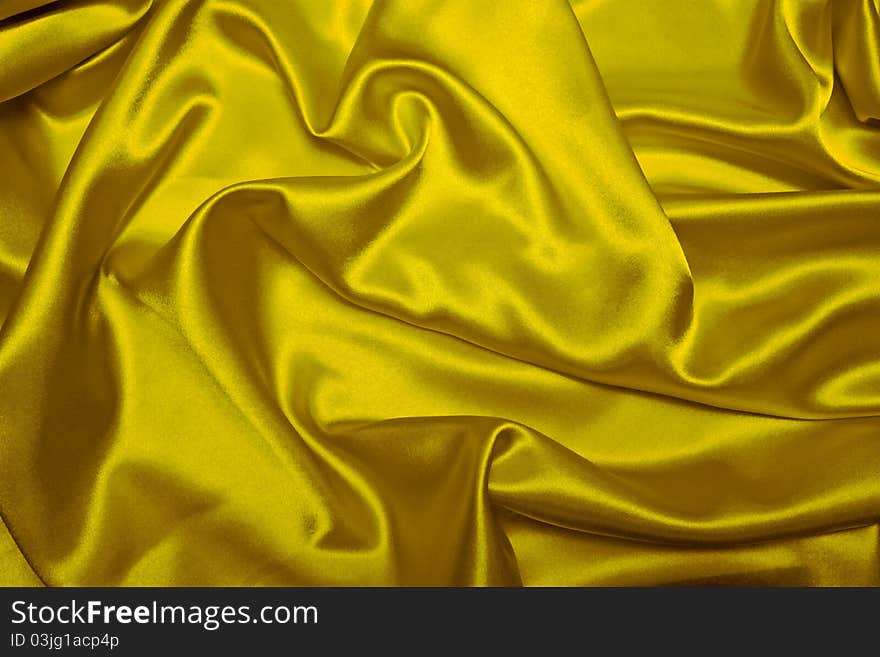 Sensuous Smooth Yellow Satin. background