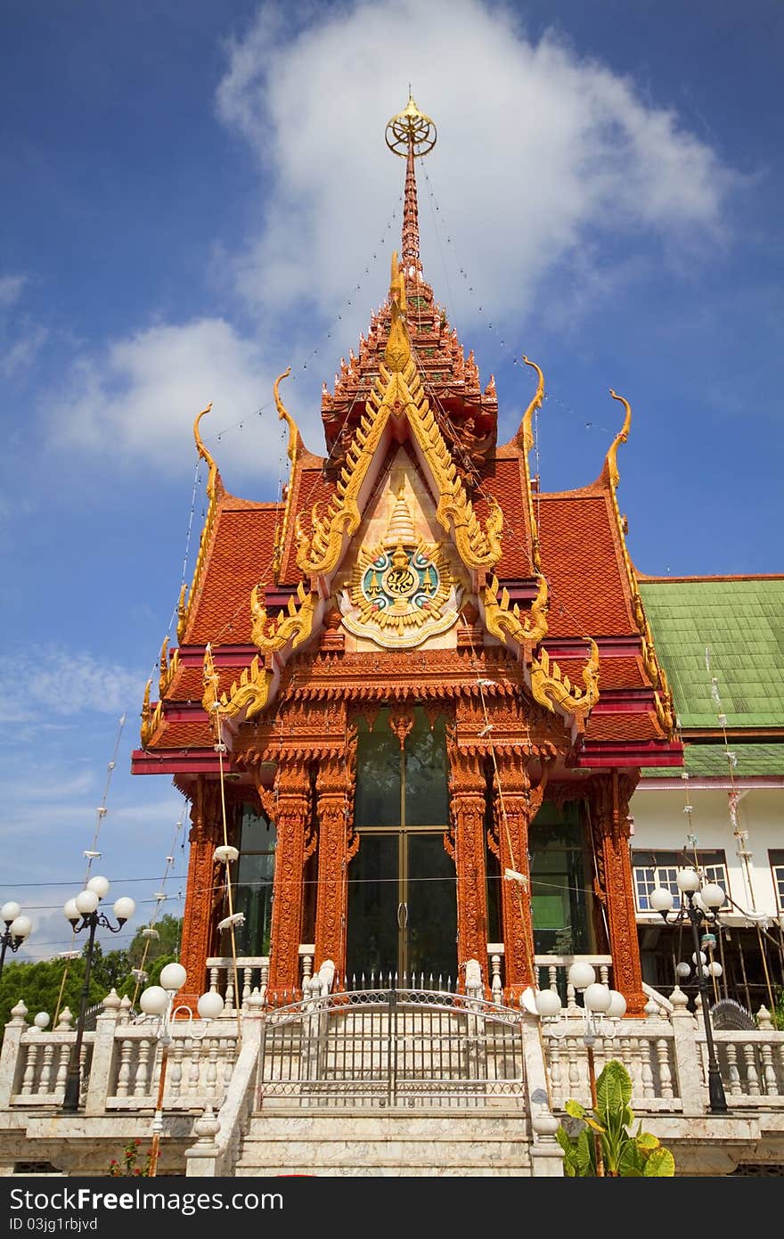 Wat Yai Chai Mongkhon in Ayutthaya, Thailand. Wat Yai Chai Mongkhon in Ayutthaya, Thailand