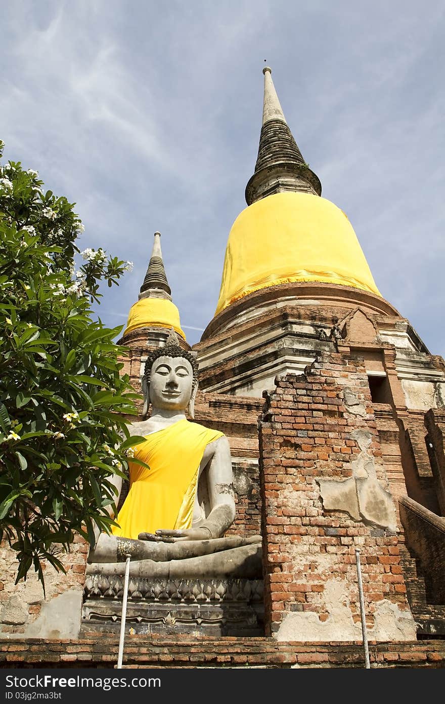 Wat Yai Chai Mongkhon in Ayutthaya, Thailand. Wat Yai Chai Mongkhon in Ayutthaya, Thailand