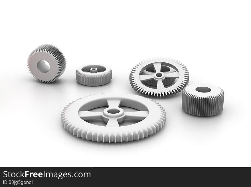 3d gear wheel