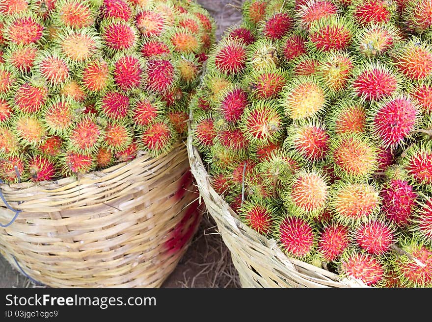 Background with tropical fruit,Negrito