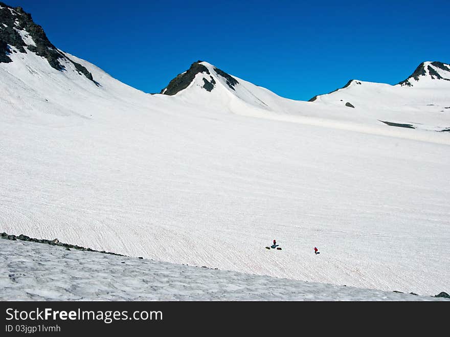 White glacier