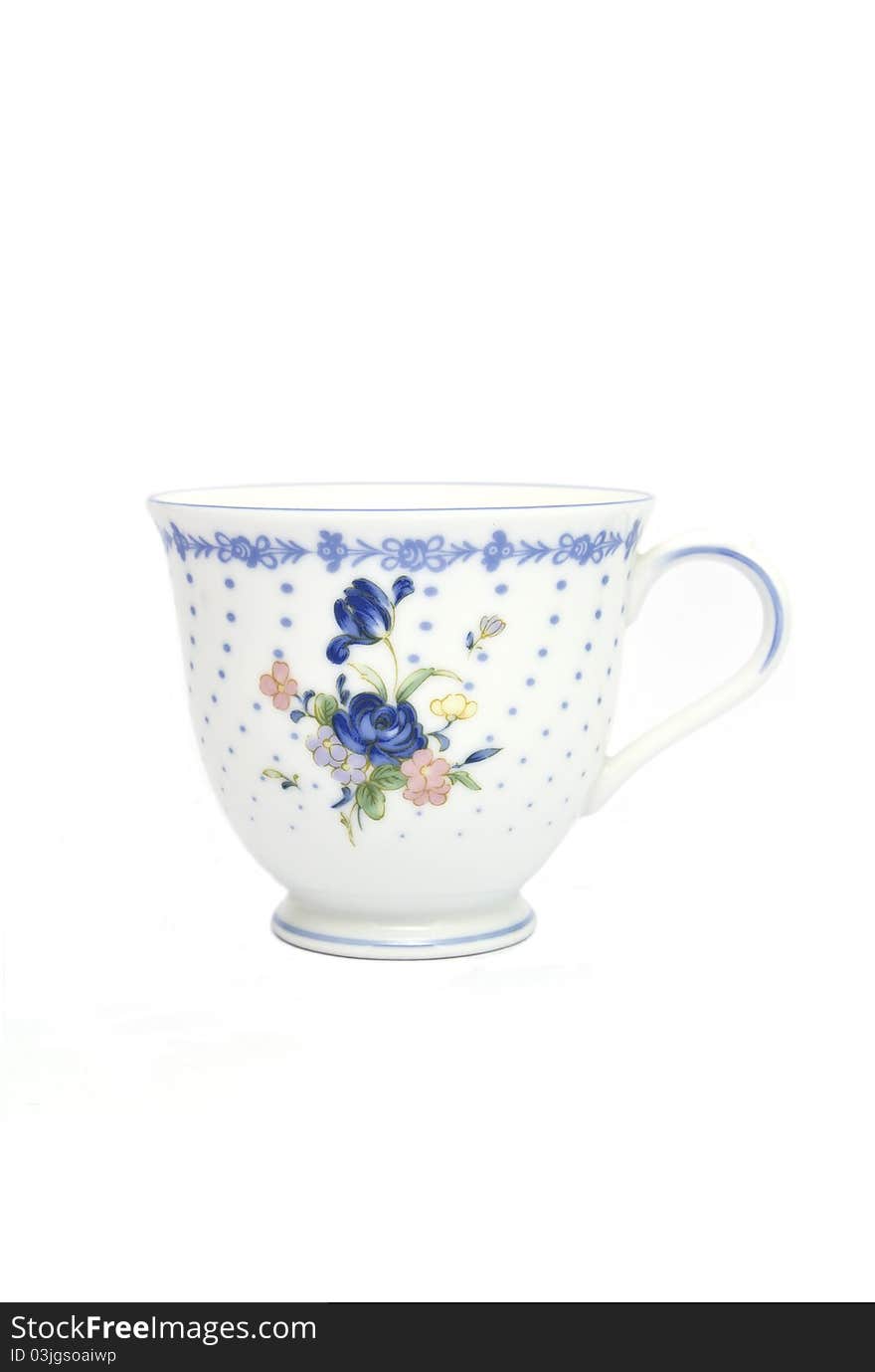 Photo of a white and detail coffee cup. Photo of a white and detail coffee cup.