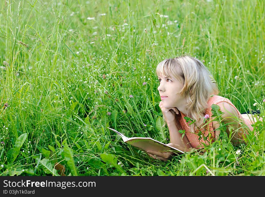 Woman with a book