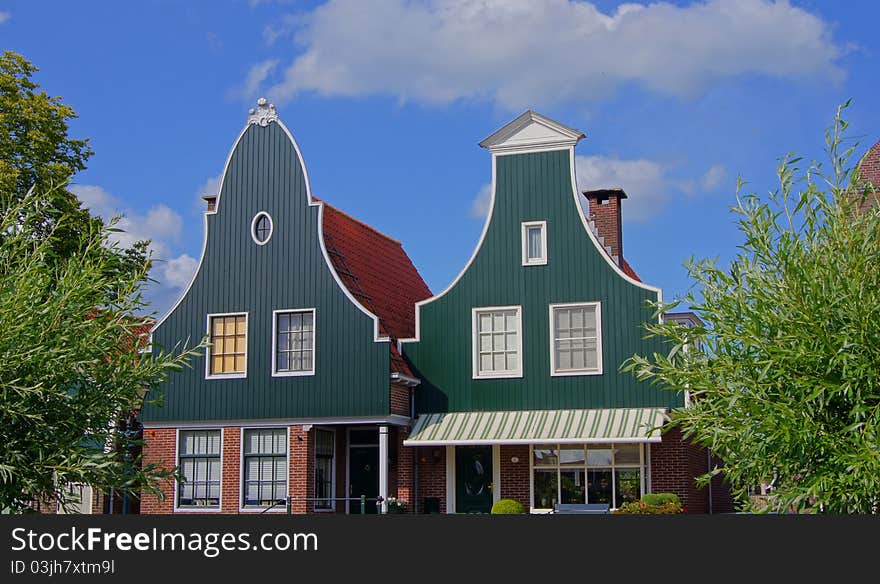 Dutch building facades in the Netherlands