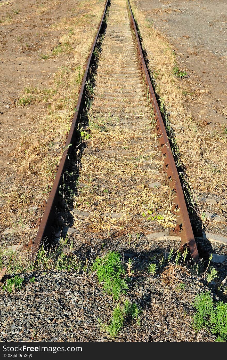 Deadlock on the railroad. Nature, ctone, etc.