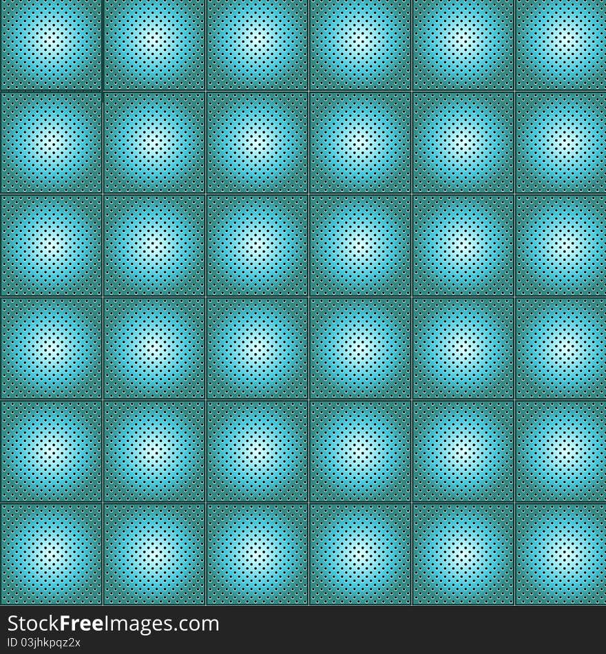 Illustration pattern metal grid color