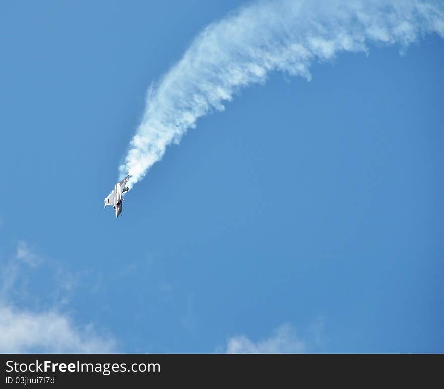 Jet fighter at le Bourget airshow