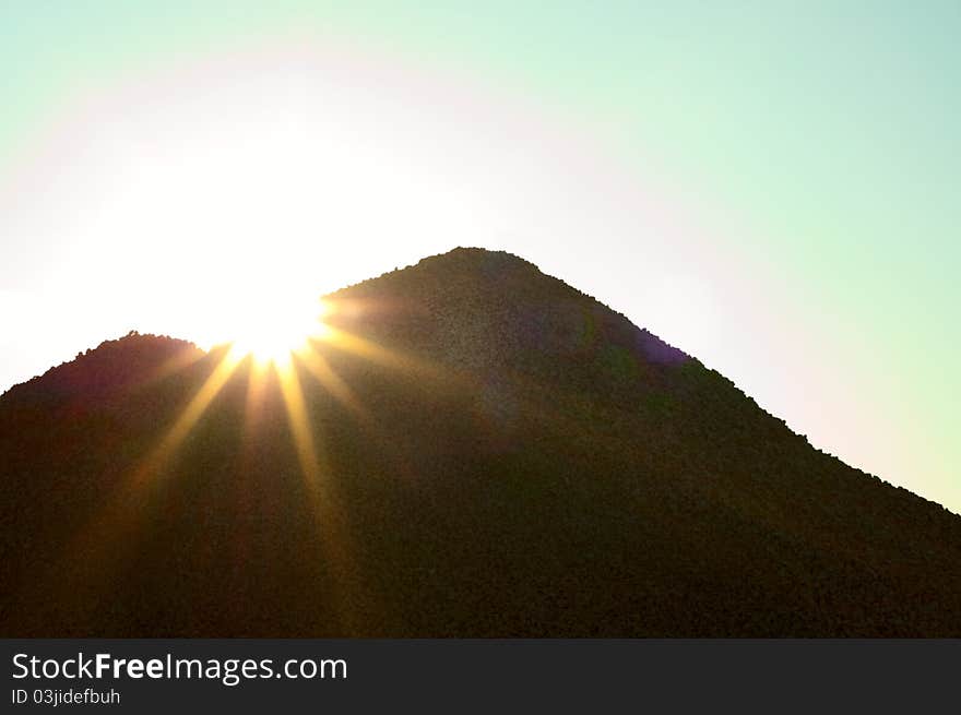 Close up of a sunrise. Close up of a sunrise