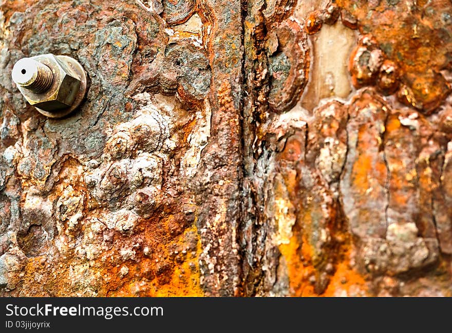 Rusty metal surface