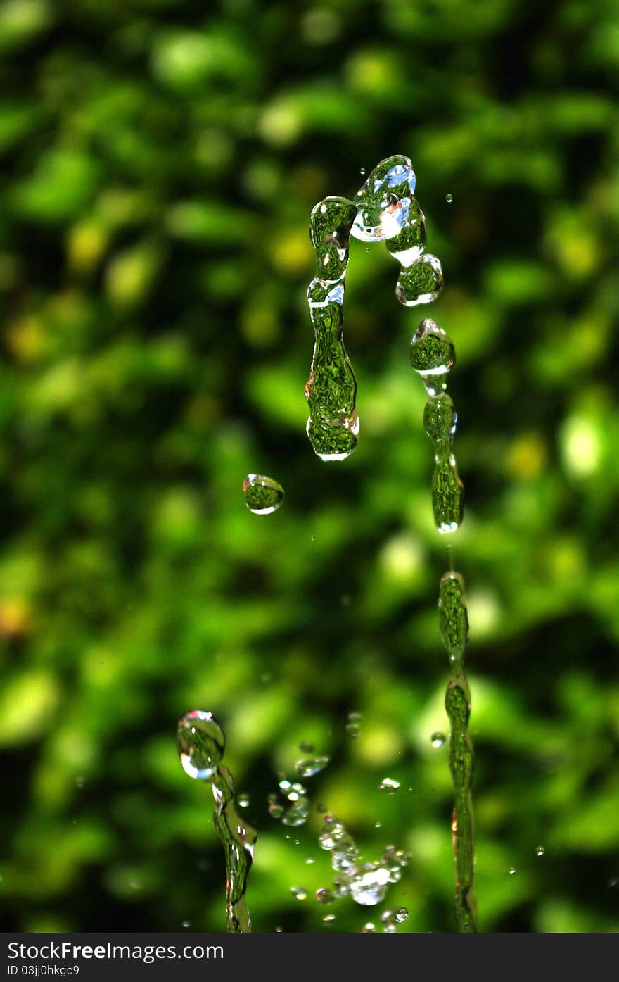 Close-up of water splashing out of a fountain. Close-up of water splashing out of a fountain