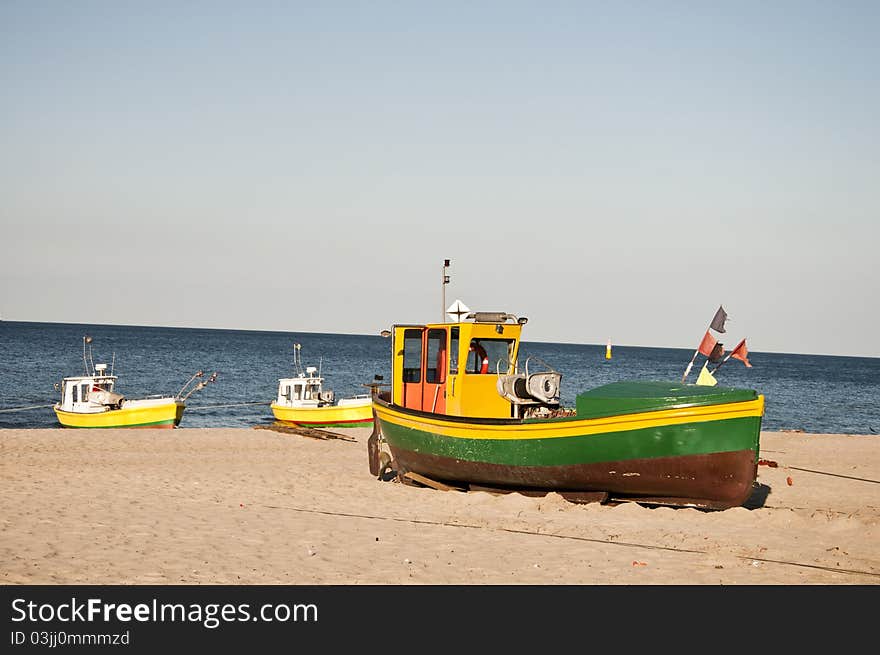 Fishing boat on the beach