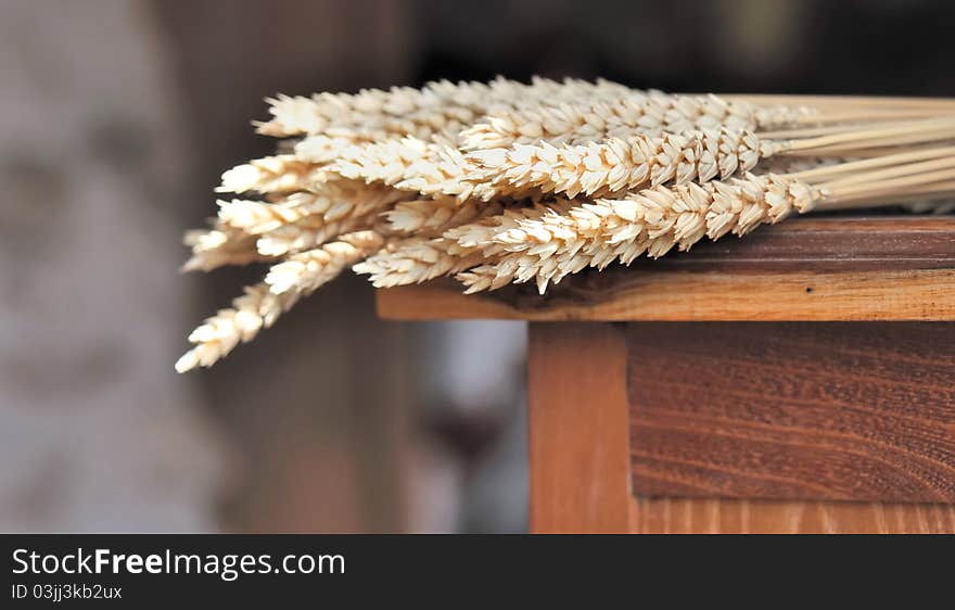 Wheat Decoration On Furniture