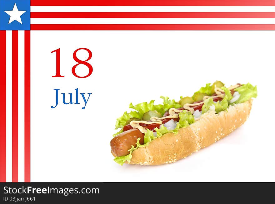 National Hot Dog Day date on calendar