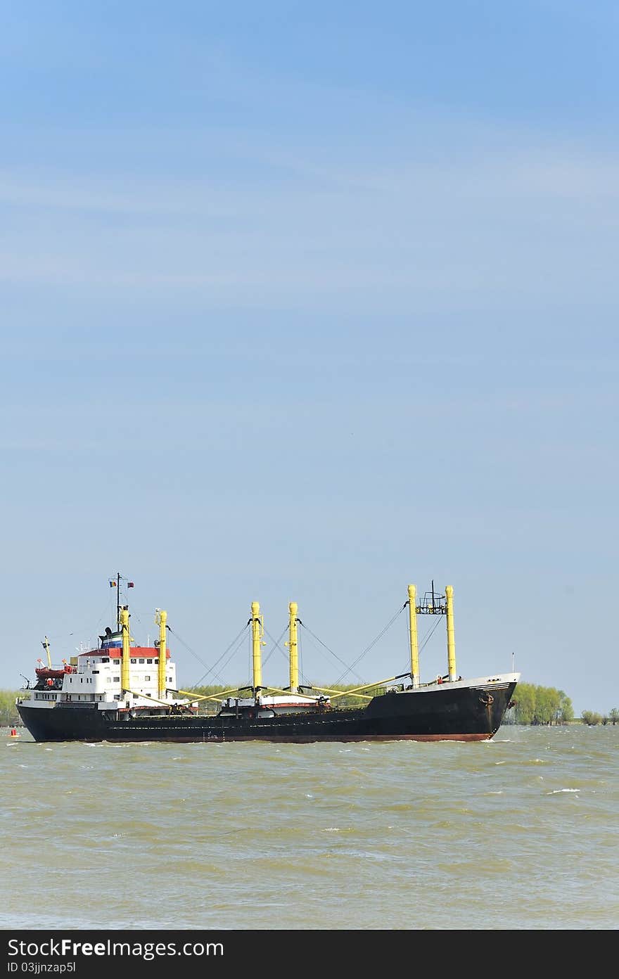 Ship transportation on danube