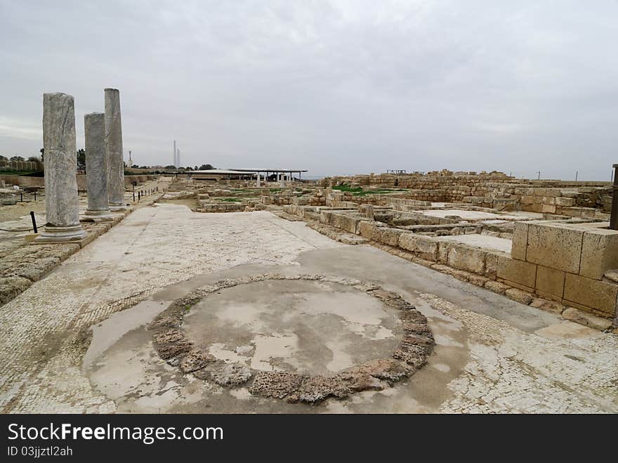 Built by Herod the Great and named after Caesar Augustus.  Caesarea was the capital of Palestine and is a deep harbour. Built by Herod the Great and named after Caesar Augustus.  Caesarea was the capital of Palestine and is a deep harbour