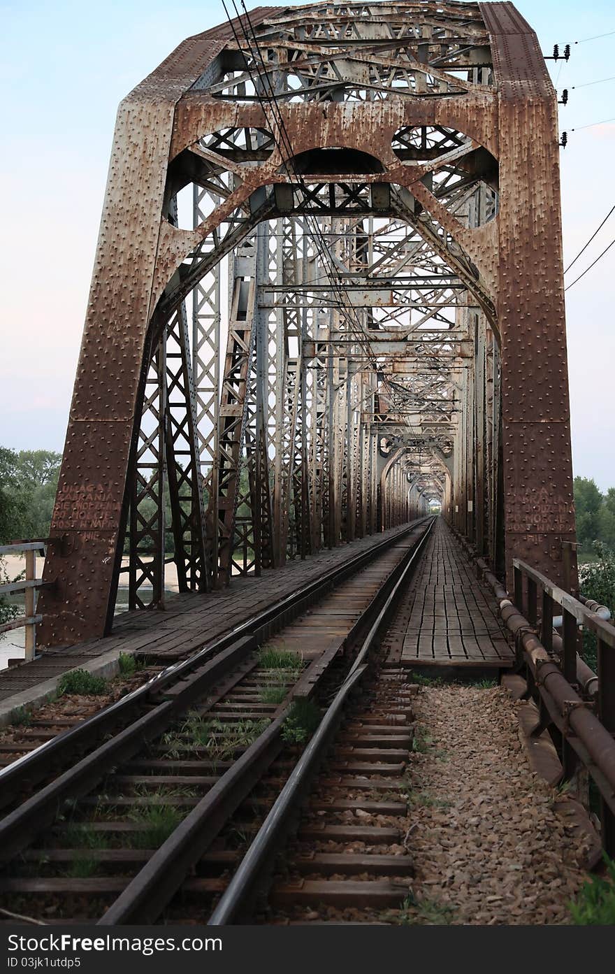 Railway Bridge On The River