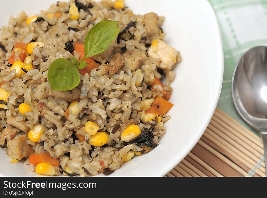 Tasty vegetable rice