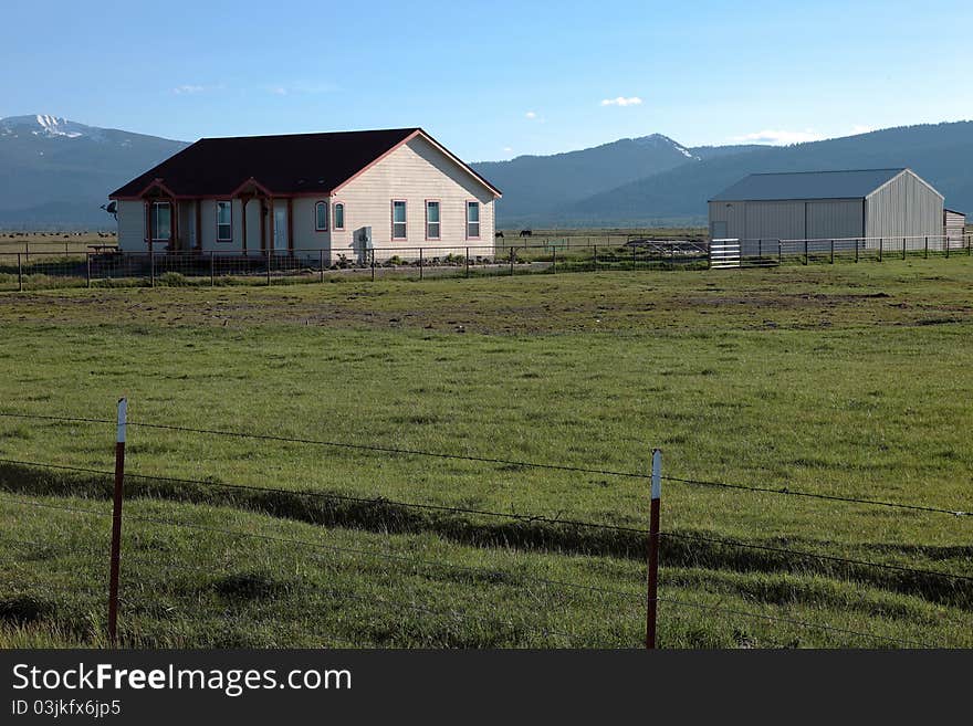 Rural homestead country living.