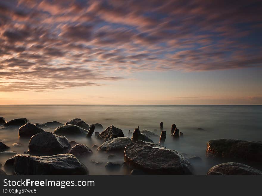 On shore of the Baltic Sea (Germany).