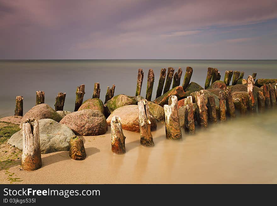 On shore of the Baltic Sea (Germany).