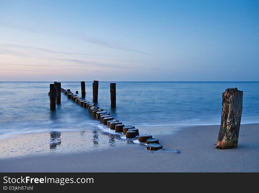 On shore of the Baltic Sea (Germany).