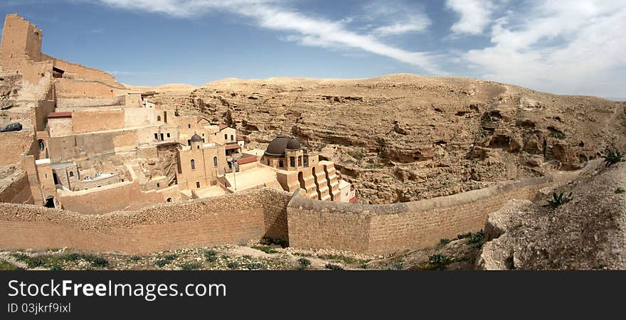 Marsaba orthodox monastery in judean desert - israel tourism. Marsaba orthodox monastery in judean desert - israel tourism