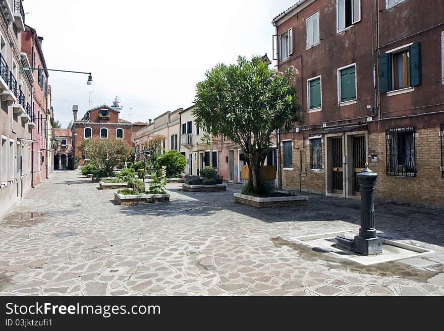 Street in Murano Island