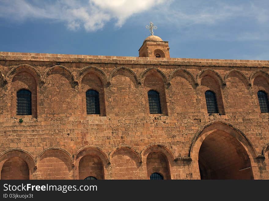 Deyruzzafaran Monastery in Mardin, Turkey. Deyruzzafaran Monastery in Mardin, Turkey.