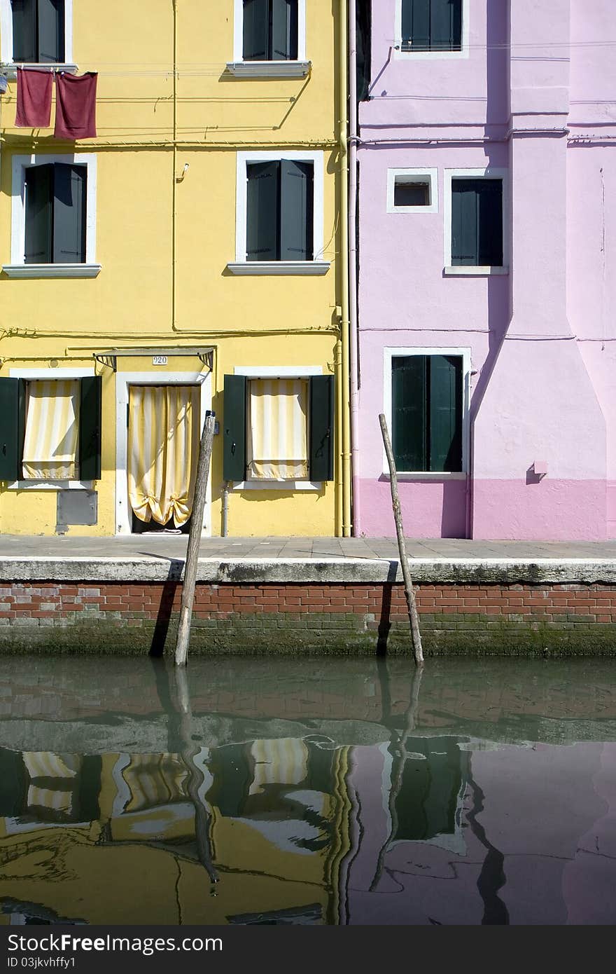 Houses In Burano Island