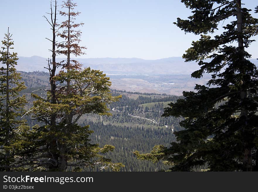 High desert mountain range.