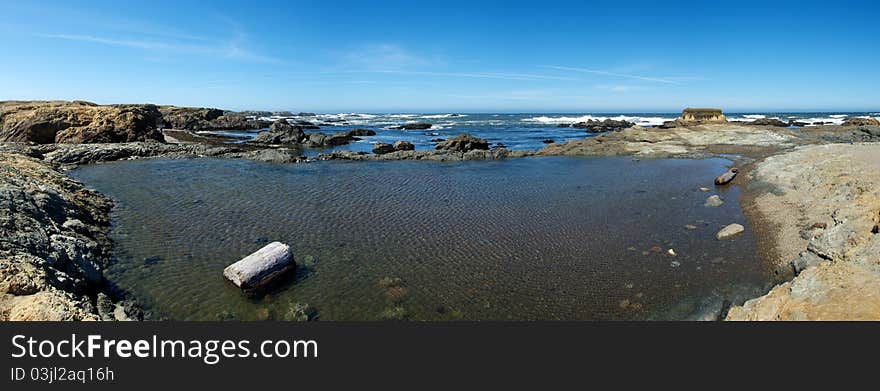 Glass beach panorama