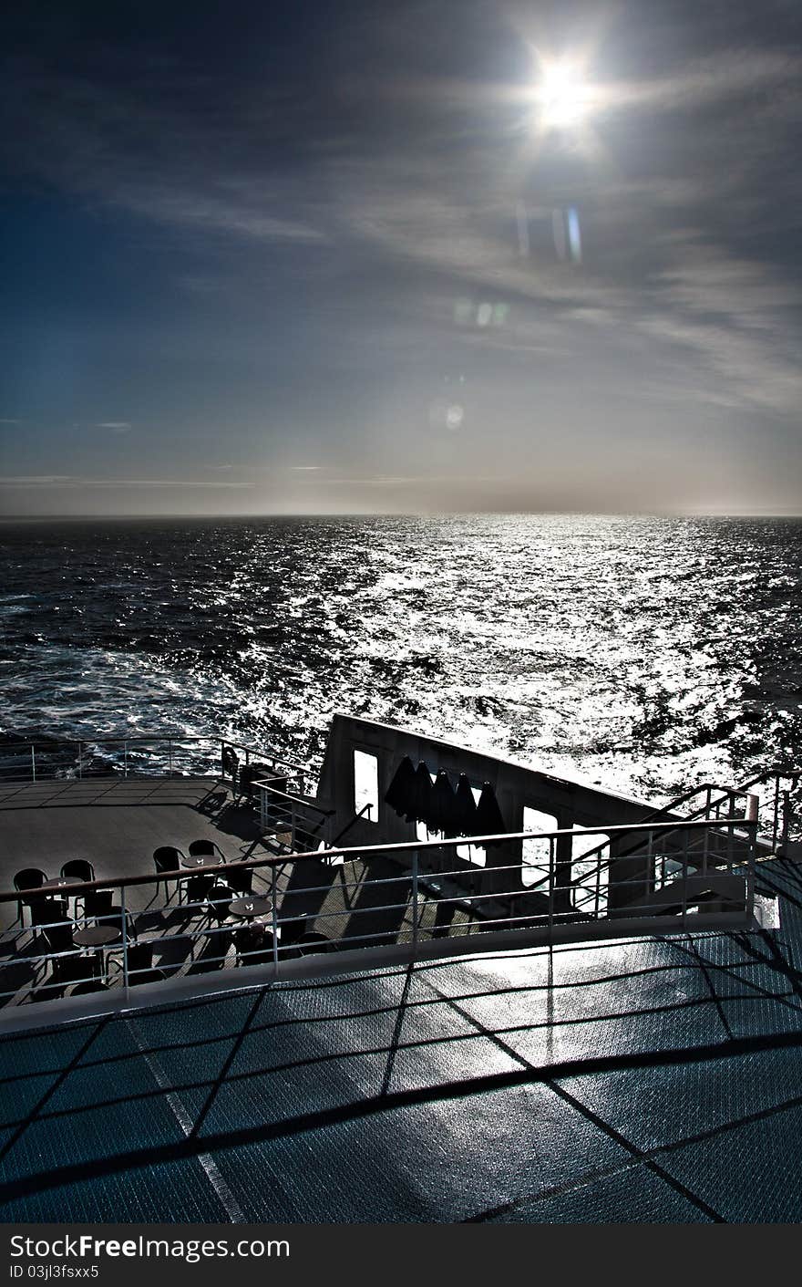 Deck Of A Cruise Liner