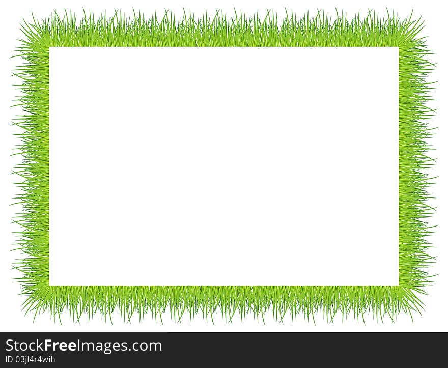 Frame With Green Grass